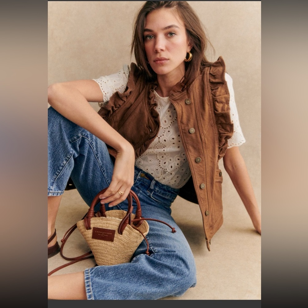Sezane Faye Jacket Coffee - Size XXL